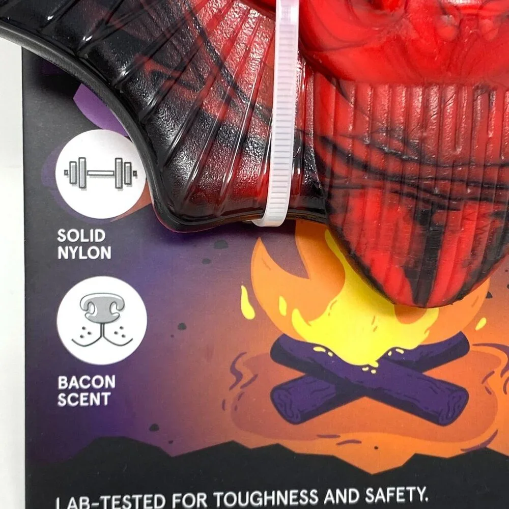 BARK Afraid of the Bark Halloween Brawning Bat Interactive Dog Toy Size L